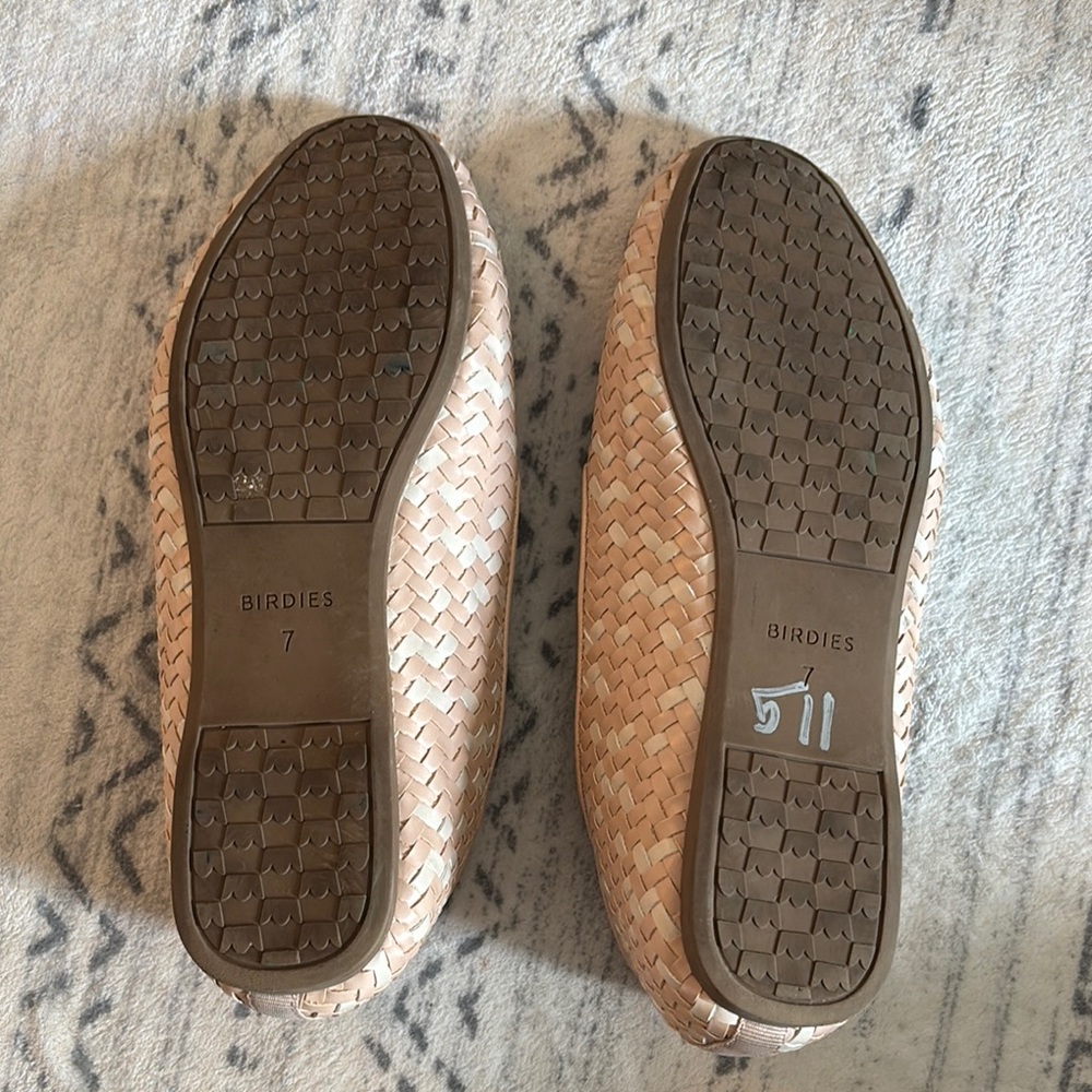 Birdies cream/white Woven Loafers - Picture 4 of 6